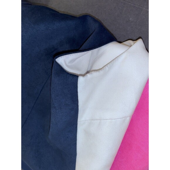 Julie Brown NYC Women's Color Block Lined Sheath Sleeveless Dress Size 6 Navy - Picture 6 of 6